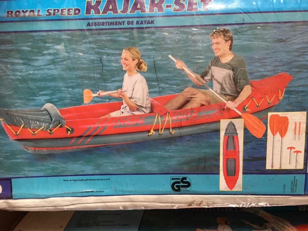 Kajak., Watersport en Boten, Ophalen, Opblaasbaar, Zo goed als nieuw, 2-persoons