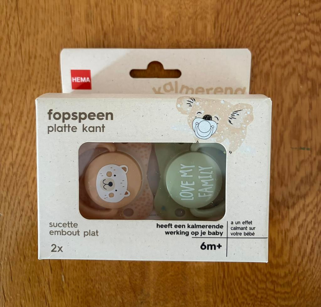 HEMA fopspeen platte kant 6m+, Ophalen of Verzenden, Nieuw