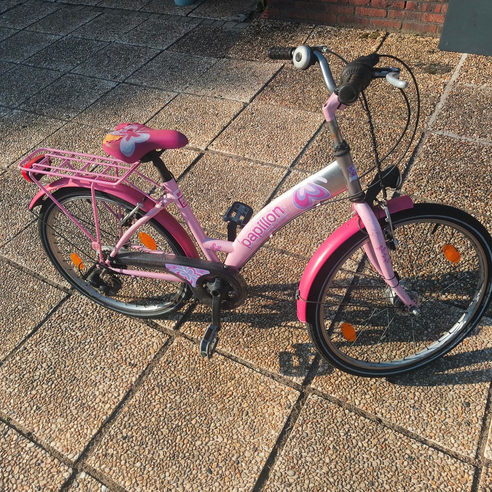 Meisjesfiets Papillon, Ophalen