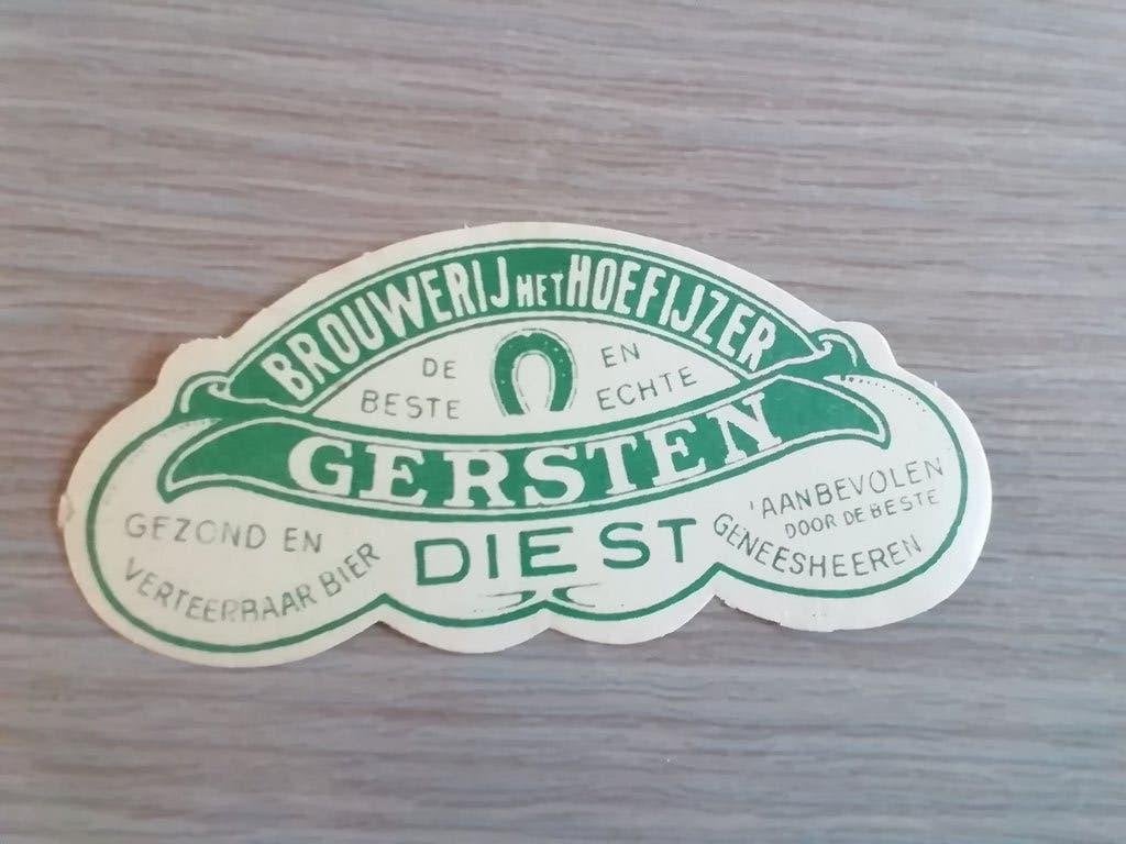 Bier etiket gersten Diest, Verzamelen, Biermerken, Ophalen of Verzenden