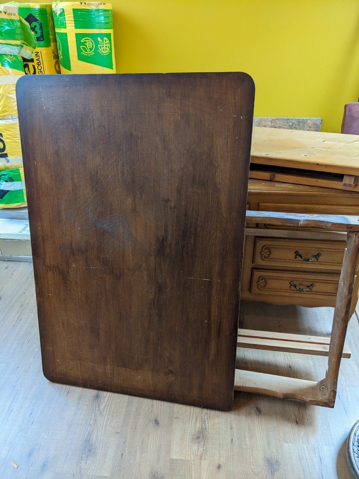 Stevige mooie houten tafel, Huis en Inrichting, Ophalen