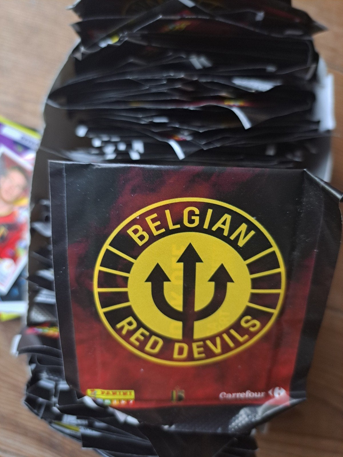 240 zakjes Panini stickers Rode Duivels, Ophalen of Verzenden