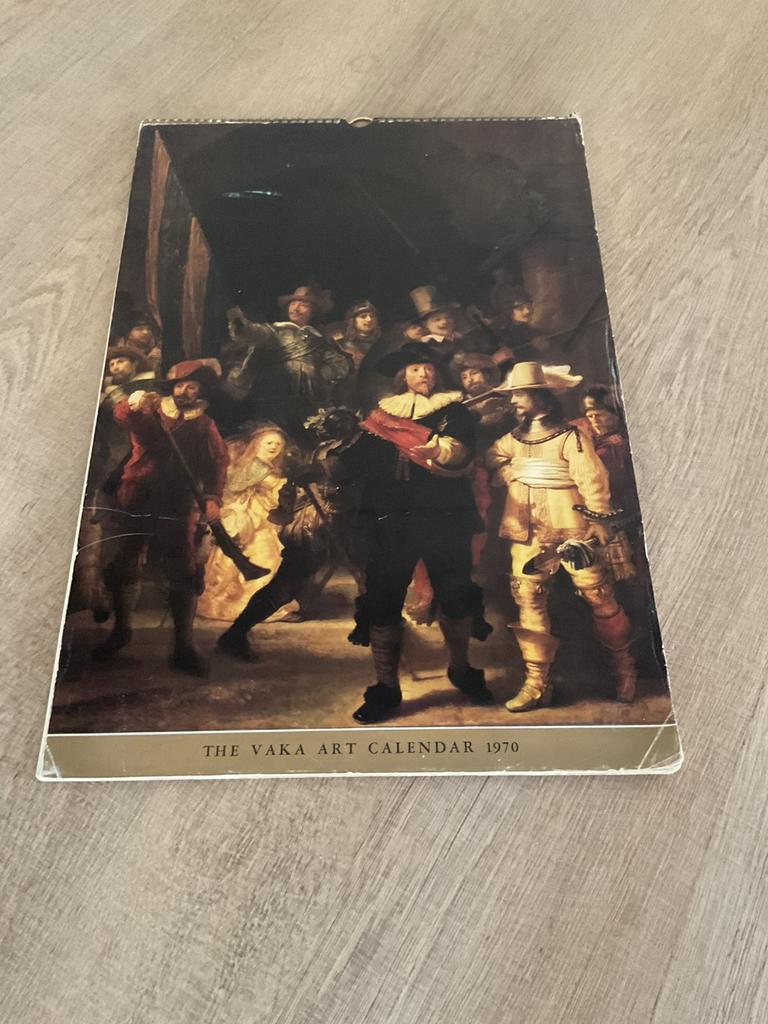 The vaka art calendar Rembrandt 1970, Ophalen, Zo goed als nieuw