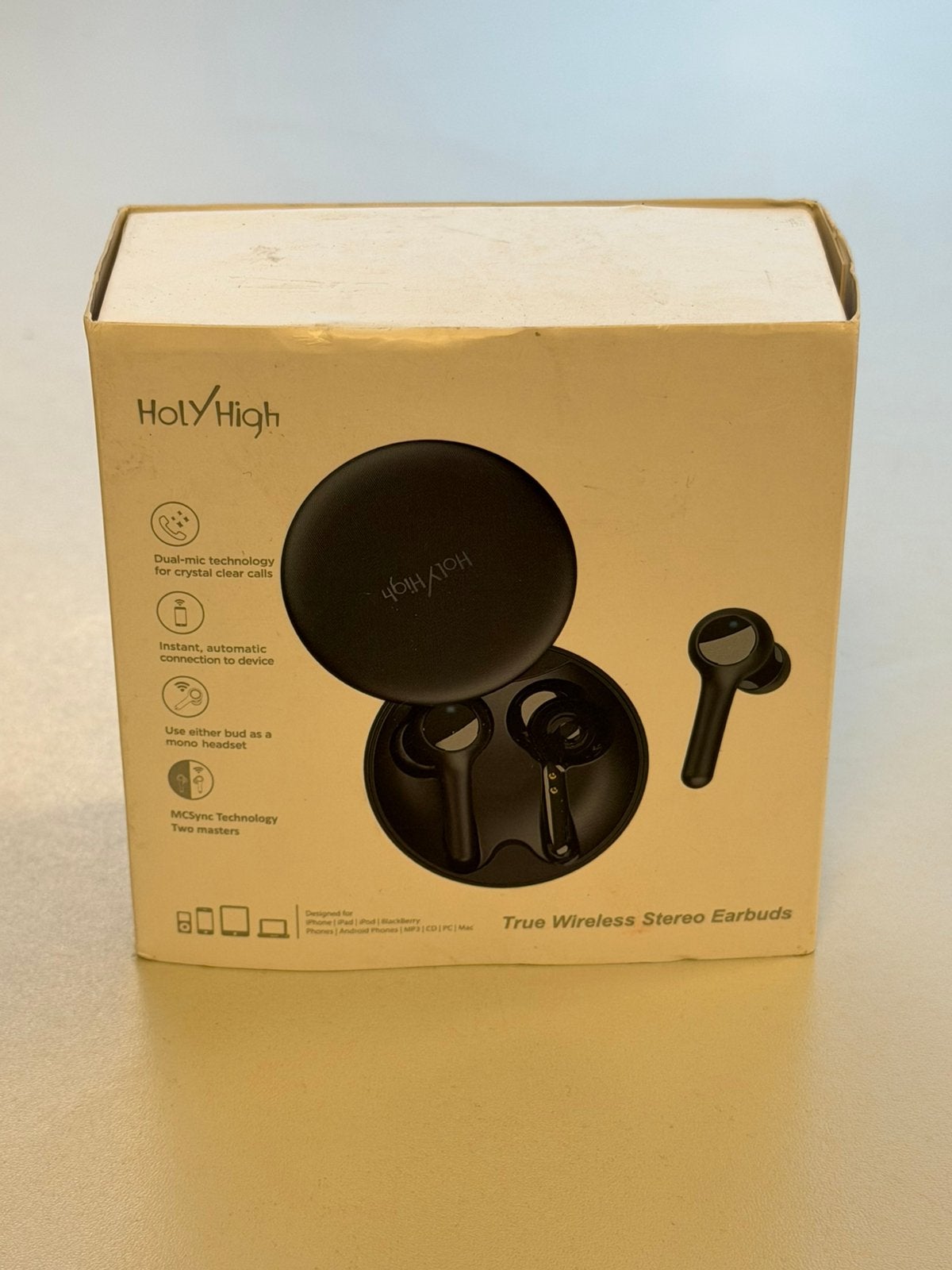 HolyHigh V10 Draadloze Bluetooth Oordopjes Nieuw in laadcase, Zwart, In gehoorgang (in-ear), Nieuw, Ophalen of Verzenden