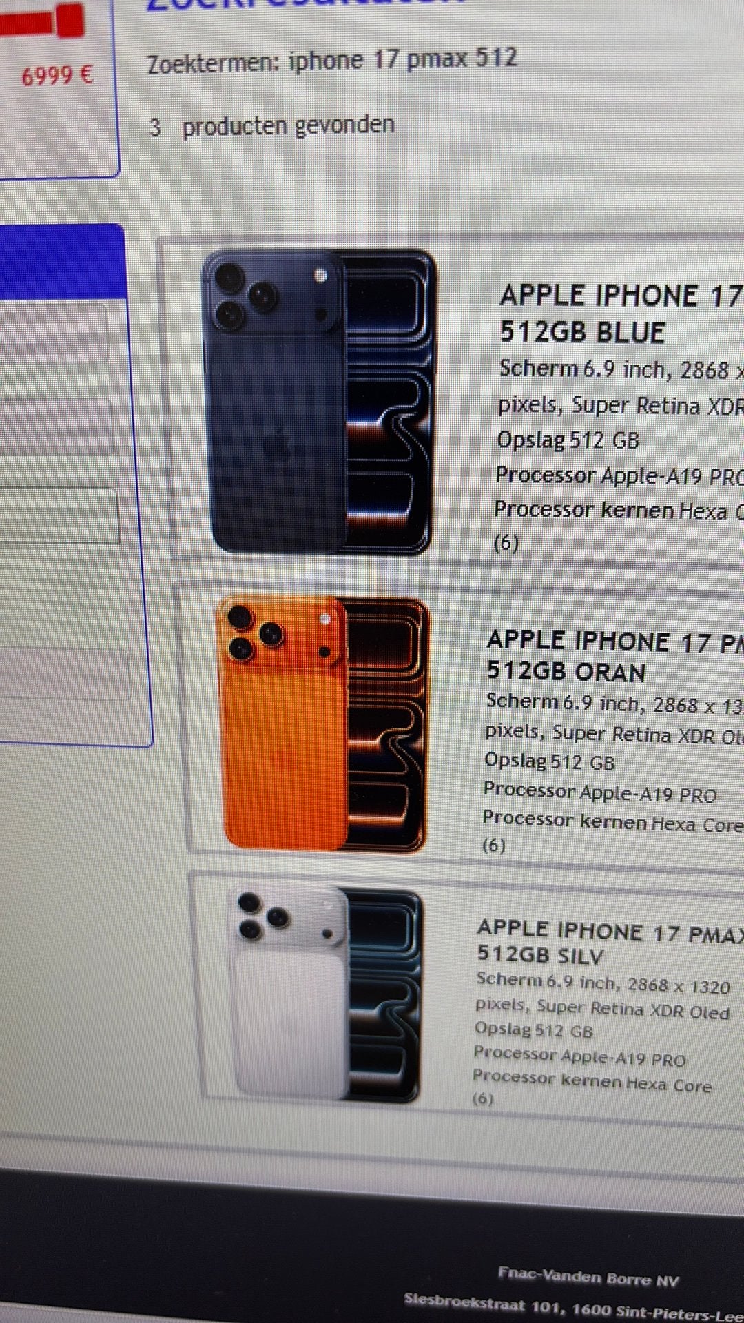Iphone 17 pro max, Ophalen, Nieuw