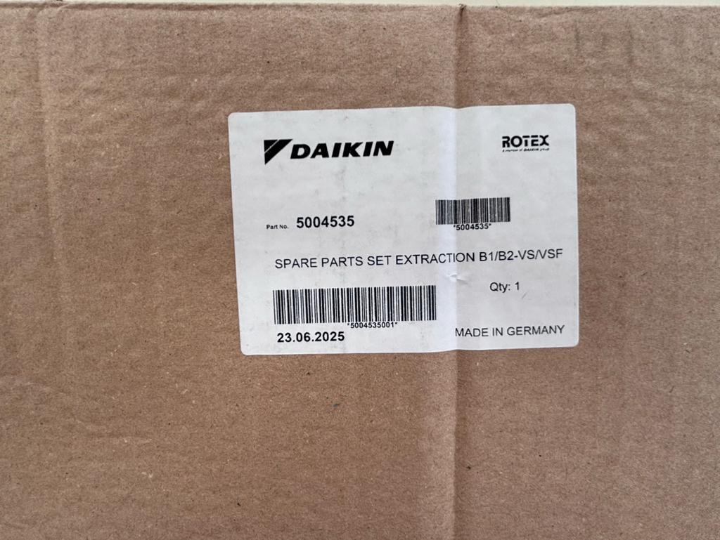Daikin / Rotex Spare Parts Set Extraction B1/B2 VS/VSF, Ophalen of Verzenden, Nieuw
