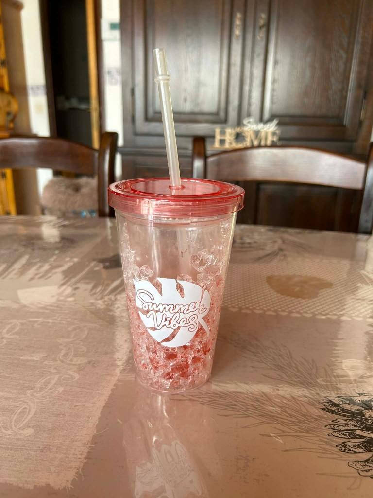 Gobelet avec paille, Enlèvement, Utilisé, Verre à eau