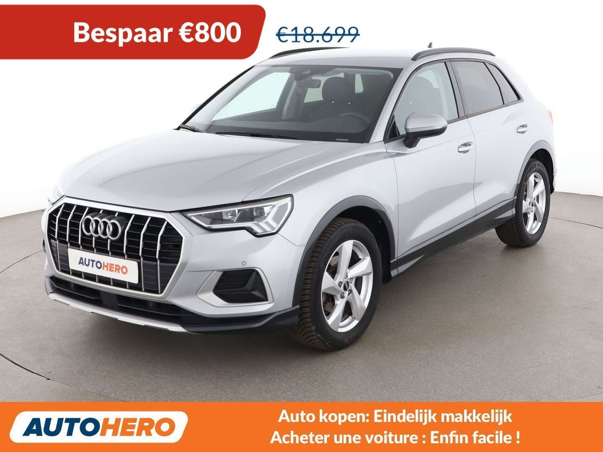 Audi Q3 35 TFSI Advanced (année de construction 2020), Autos, Cuir, Argent ou Gris, Achat, 1535 kg
