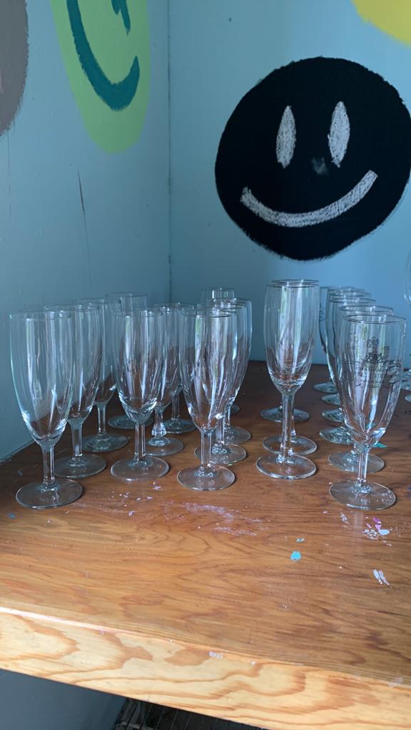 Champagneglazen, divers, Ophalen