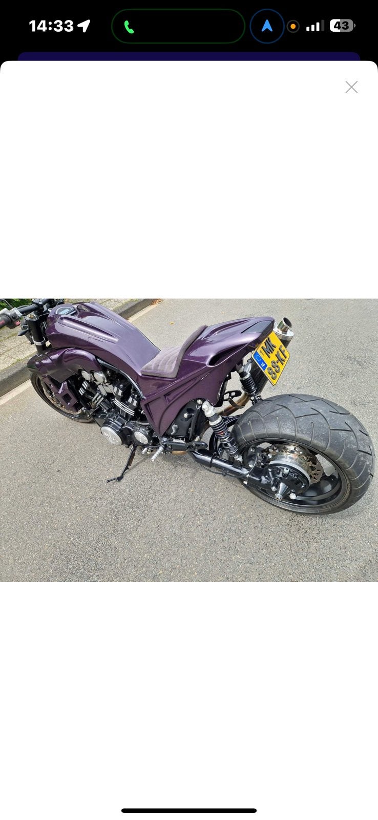 Yamaha chopper vmax, Motoren, Ophalen of Verzenden, Gebruikt