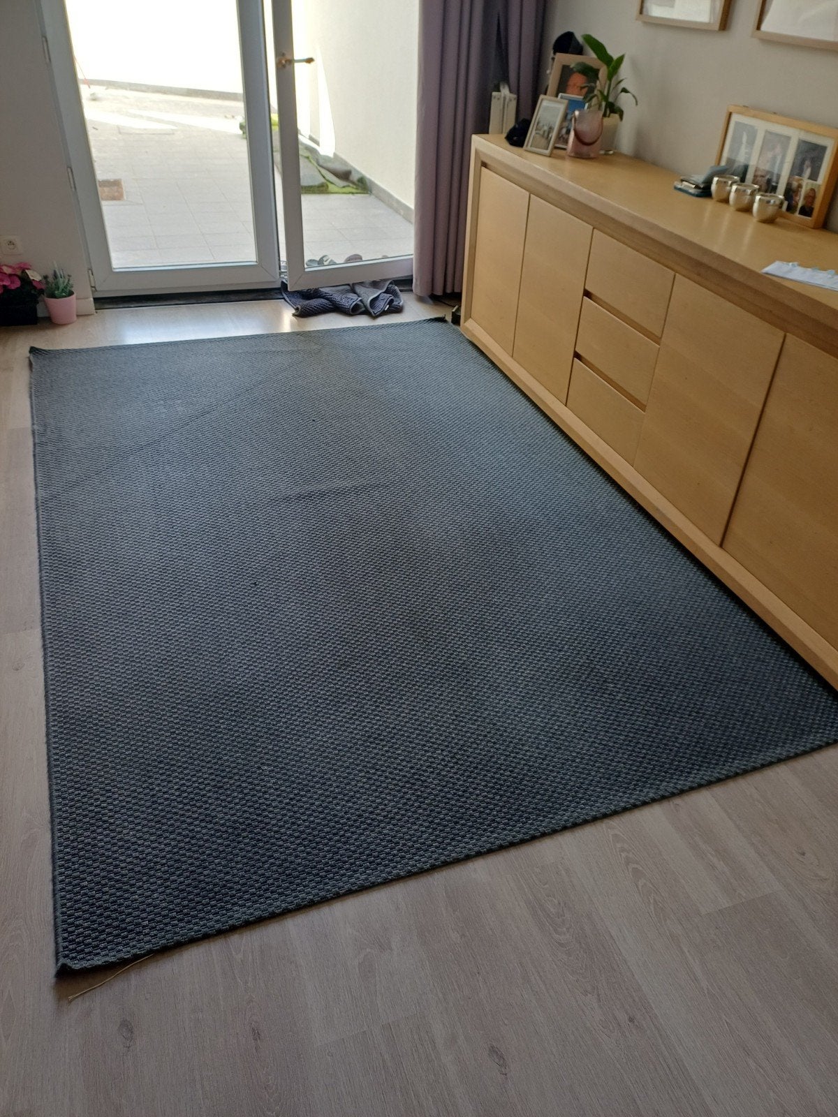 Grijs tapijt Ikea, Huis en Inrichting, Stoffering | Vloerbedekking, Ophalen, Gebruikt, Grijs, 5 tot 10 m²