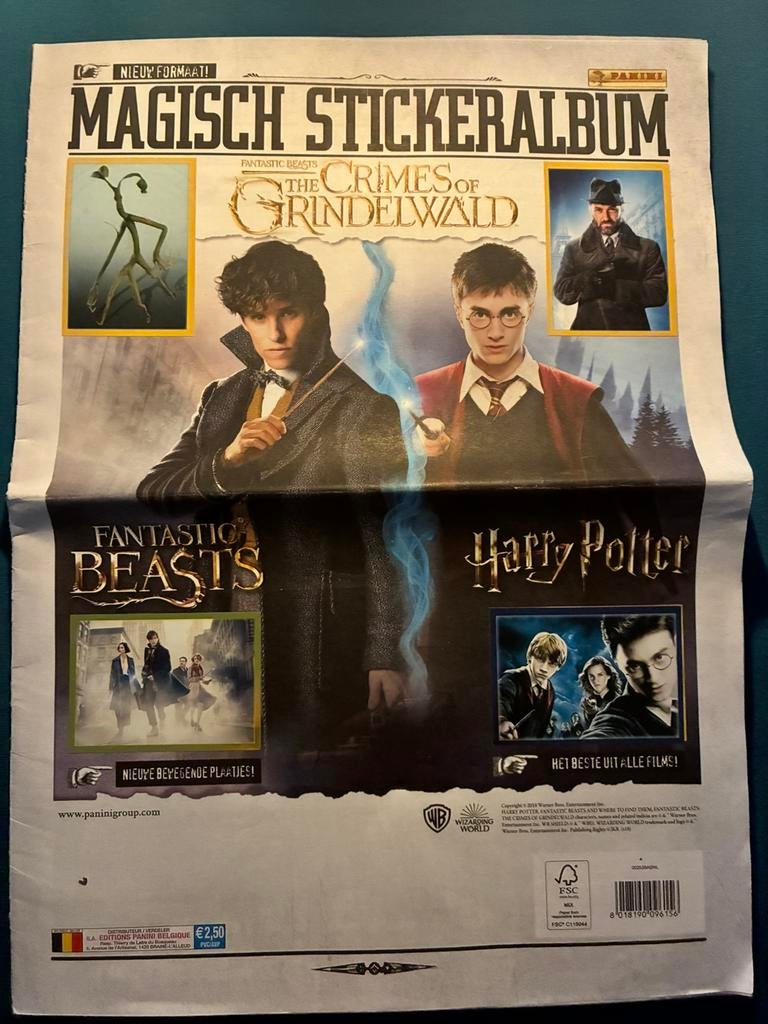 Panini Harry Potter The Crimes of Grindelwald, Verzamelen, Ophalen of Verzenden, Zo goed als nieuw