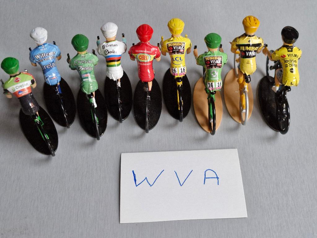 Wout Van Aert special set wielrennertjes 9 stuks, Verzamelen, Verzenden