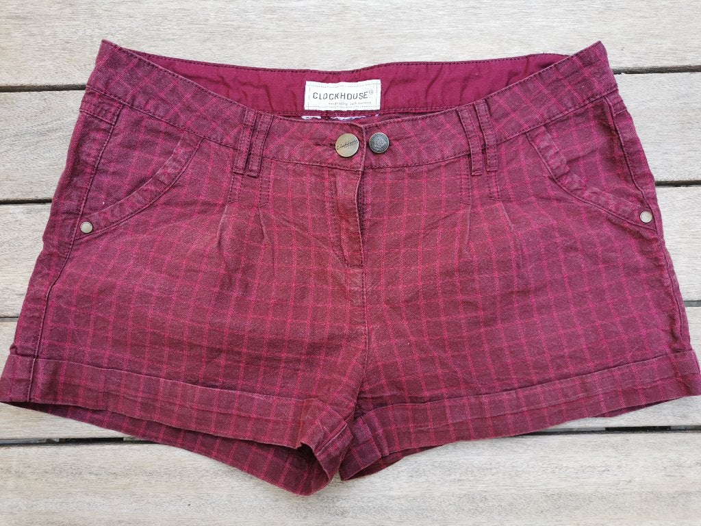 Short Clockhouse XXL rood wijnrood, Kleding | Dames, Spijkerbroeken en Jeans, Clockhouse, Ophalen of Verzenden, Zo goed als nieuw