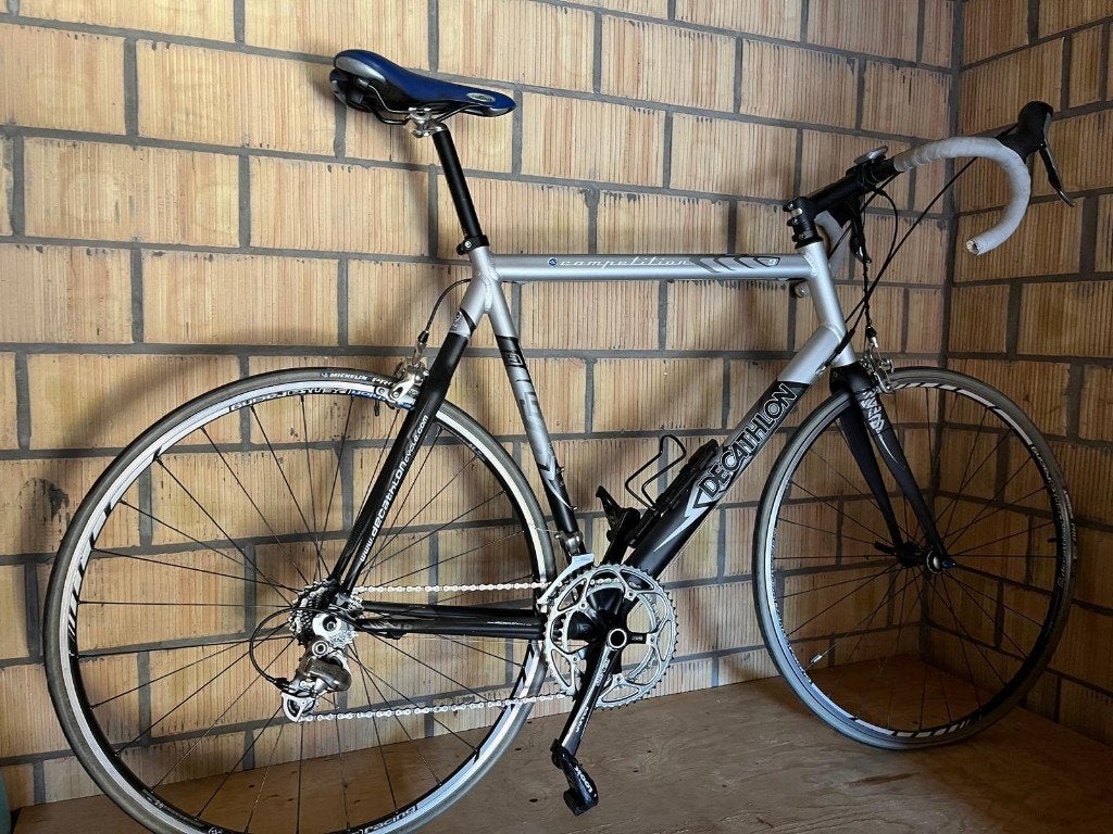 Vélo de route Decathlon taille 63, Autres marques, Frein sur jante, Aluminium, Comme neuf