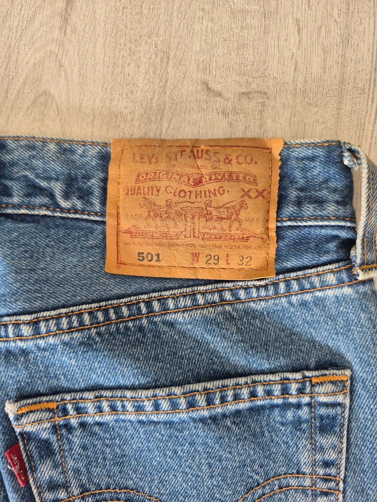 Jean Levi's 501 Vintage Made in USA W29 L32 (1998) – Medium, Vêtements | Hommes, Enlèvement ou Envoi, W32 (confection 46) ou plus petit
