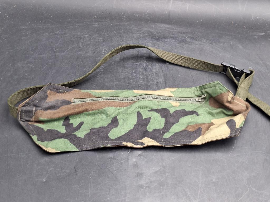 oude katoenen camouflage heupzak leger, jaren 1980, Ophalen of Verzenden, Landmacht, Kleding of Schoenen