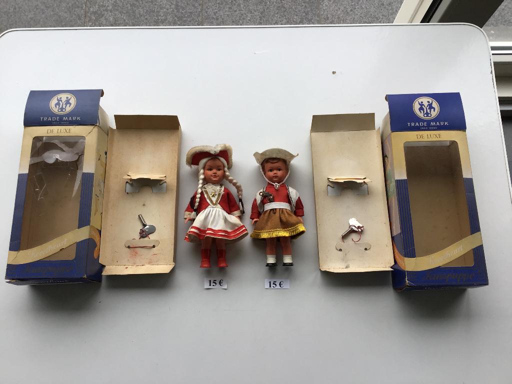 2 vintage Sweetheart Tanzpuppe met sleutel, Verzamelen, Poppetjes en Figuurtjes, Ophalen of Verzenden, Zo goed als nieuw