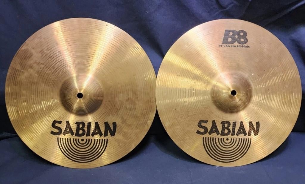 Hi-Hat Sabian B8 14" - Très bon état, Musique & Instruments, Enlèvement ou Envoi, Utilisé, Autres marques