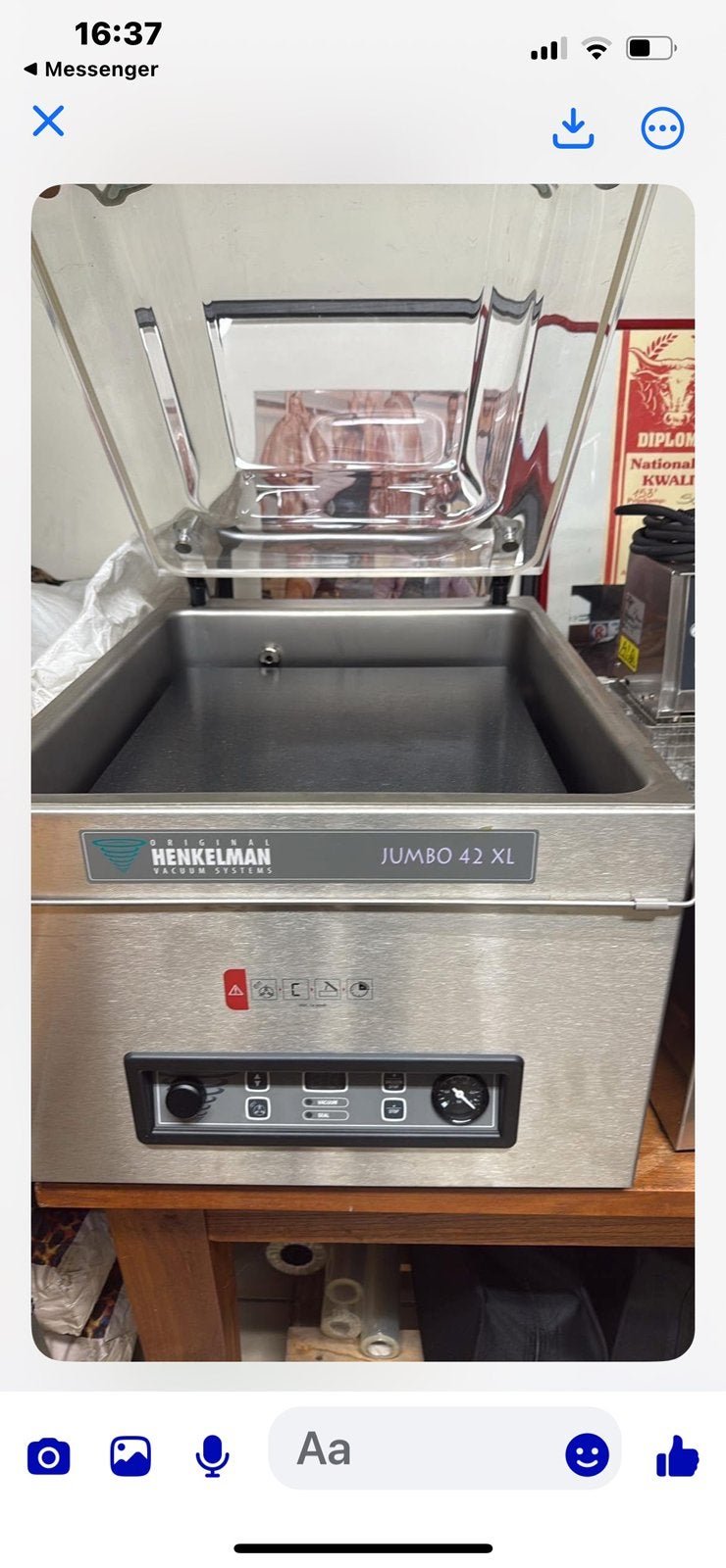 machine sous vide neuve professionnel Henkelman Jumbo 42 XL., Enlèvement