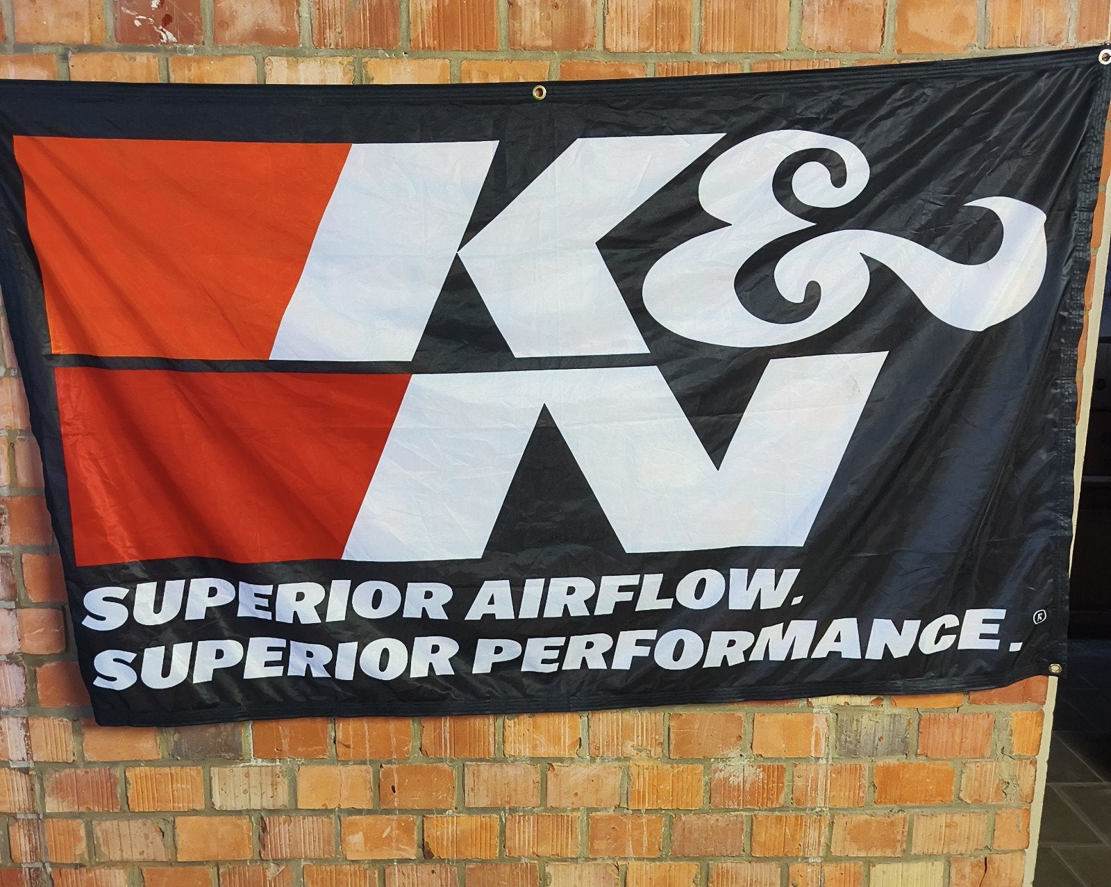 K&N Reclame Banner / Vlag XXL – 181 x 107 cm, Diversen, Vlaggen en Wimpels, Ophalen of Verzenden, Nieuw