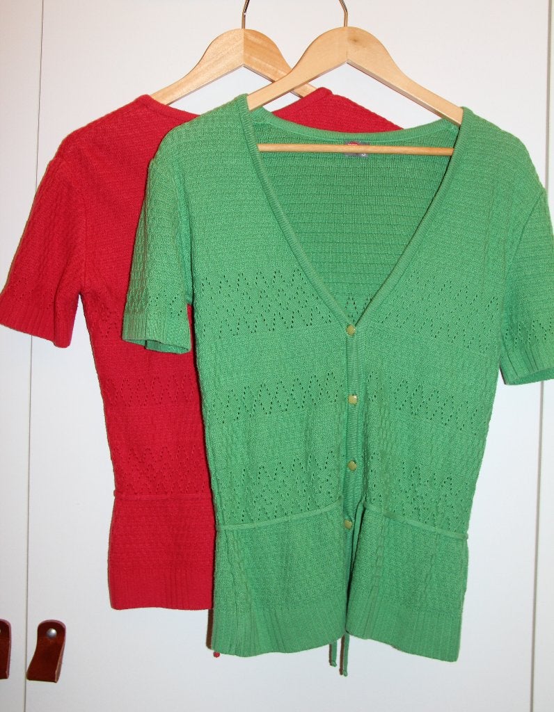 Gilets courtes manches rouge ou vert Who's that girl S, Taille 36 (S), Comme neuf, Vert, Who's that girl