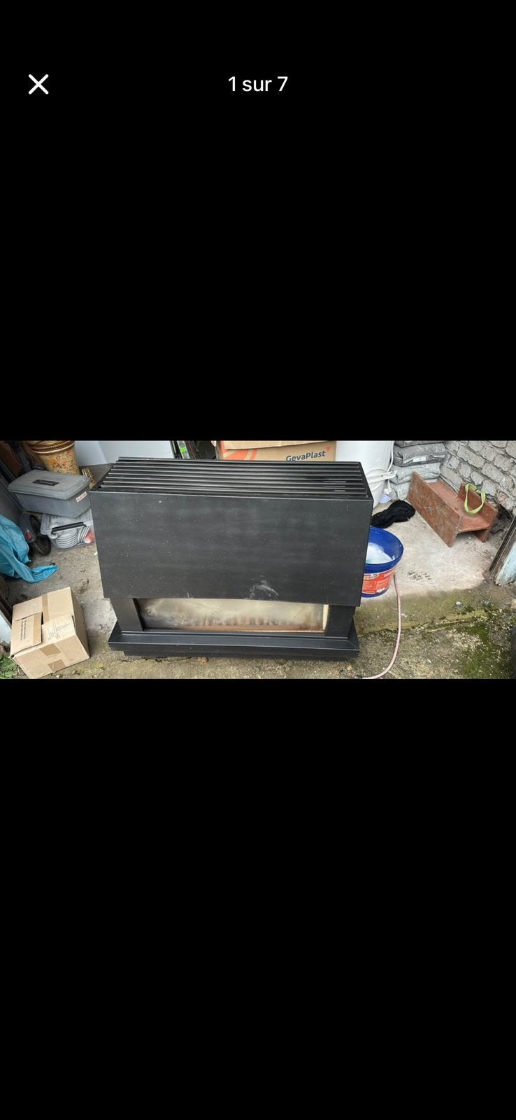 Poele gaz de ville, Enlèvement, Utilisé