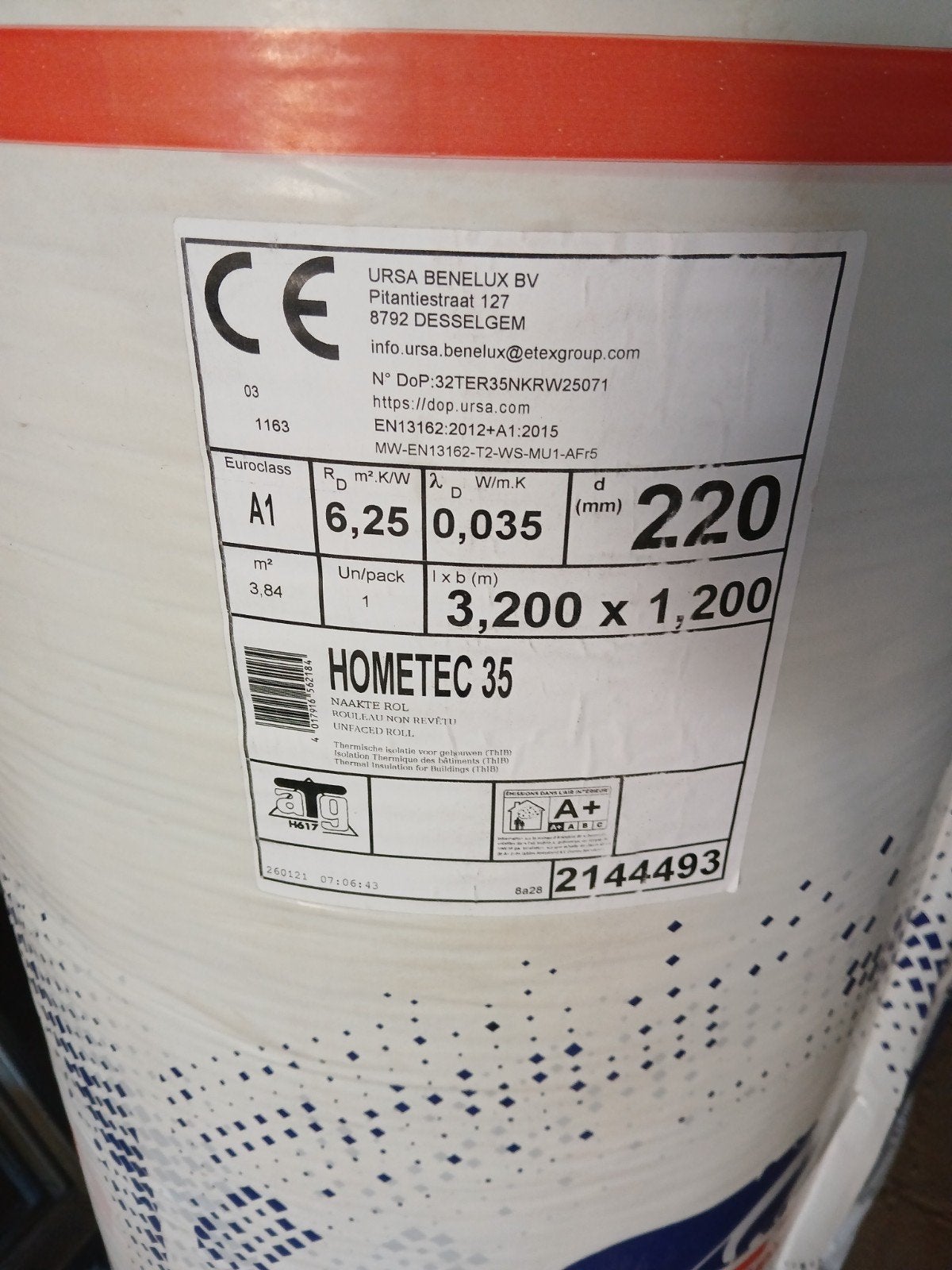 Isolatie Ursa Hometec 35, Enlèvement, Neuf, 10 à 15 m², Isolation des murs