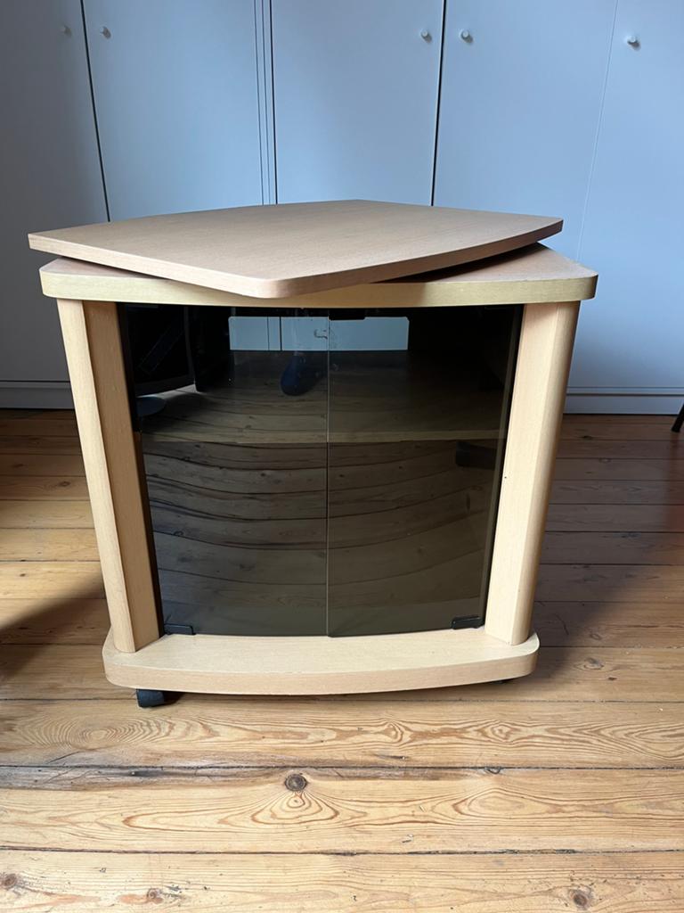 Tv kastje op wielen, Maison & Meubles, Armoires | Mobilier de télévision, Comme neuf, Moins de 100 cm, 50 à 100 cm, 25 à 50 cm