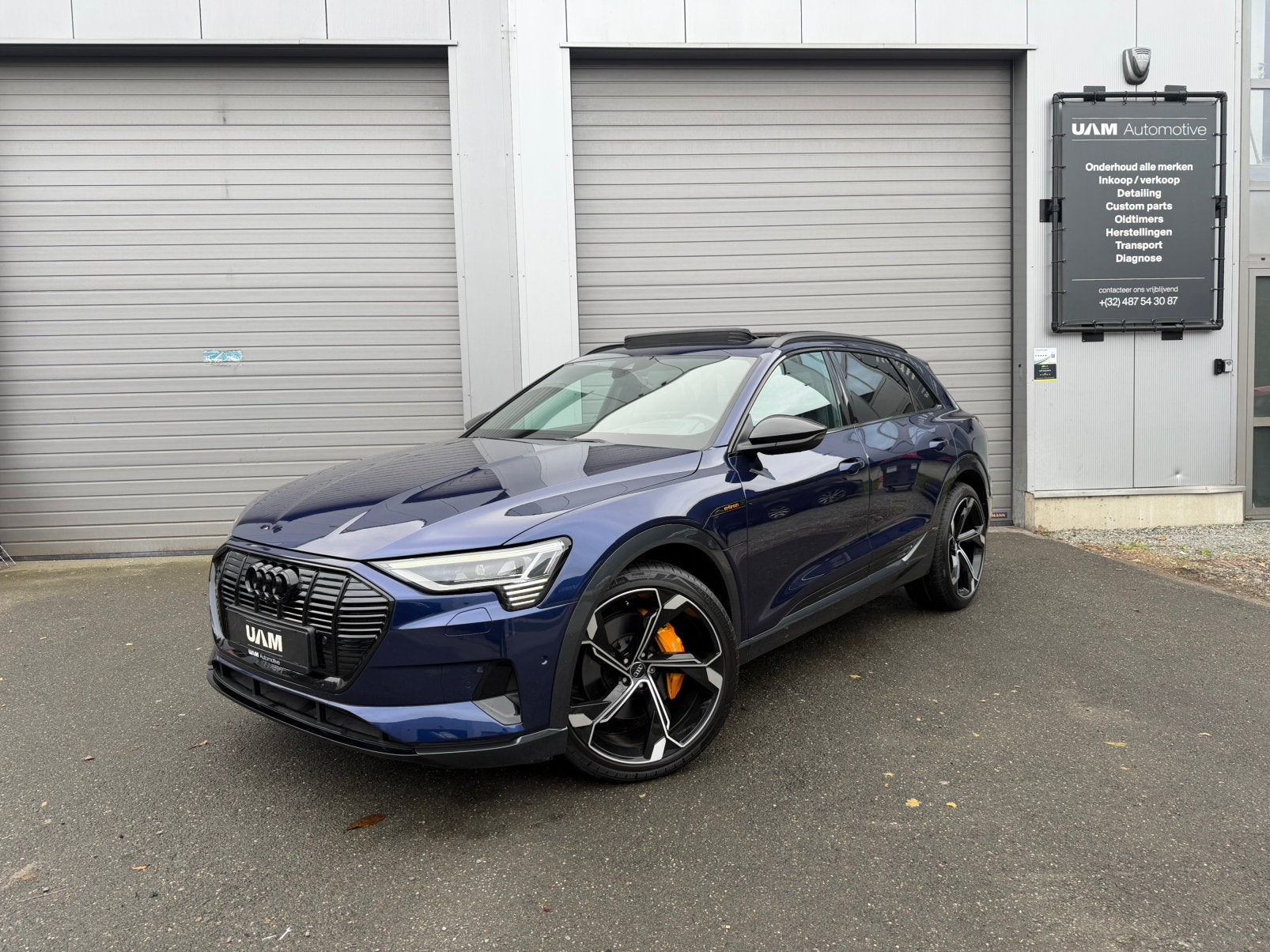 Audi e-tron 55 - Pano - HUD - B&O - Full option, Autos, Cuir, Achat, Entreprise, Noir