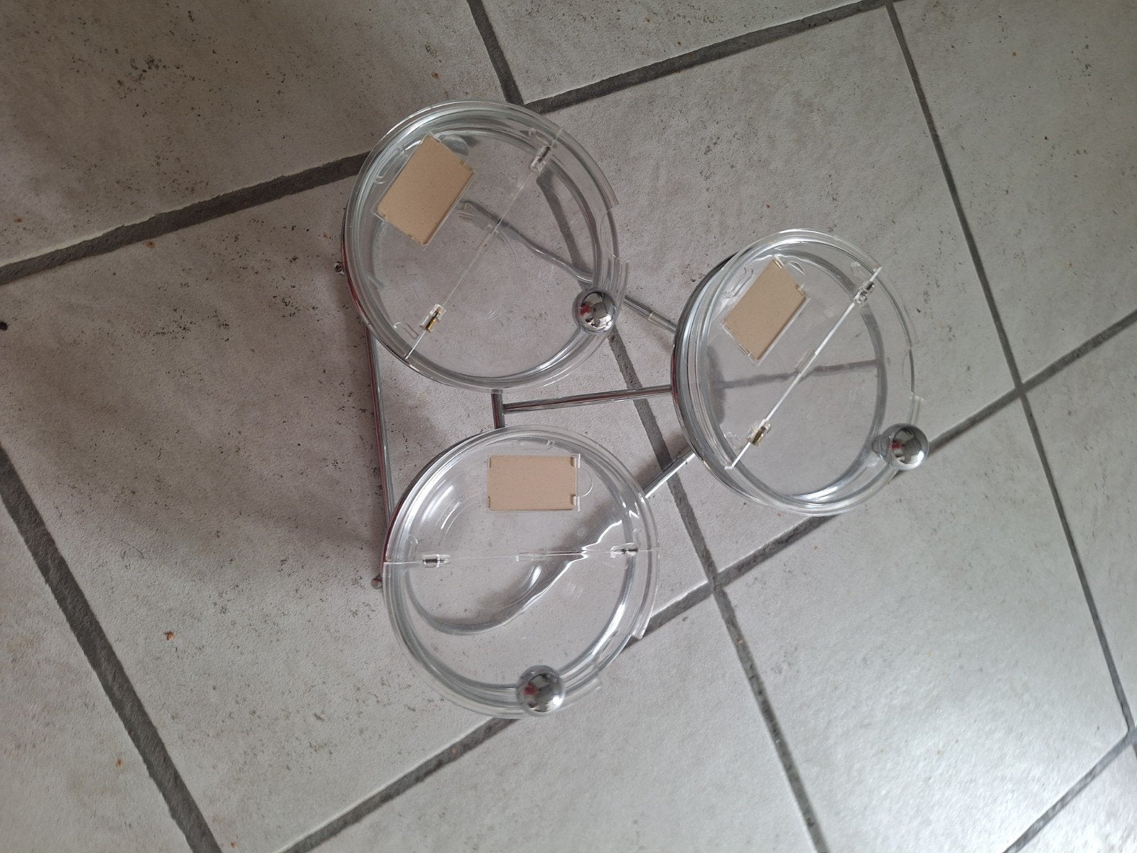 3 delig glazen kommetje in trio-vorm, Huis en Inrichting, Ophalen, Zo goed als nieuw