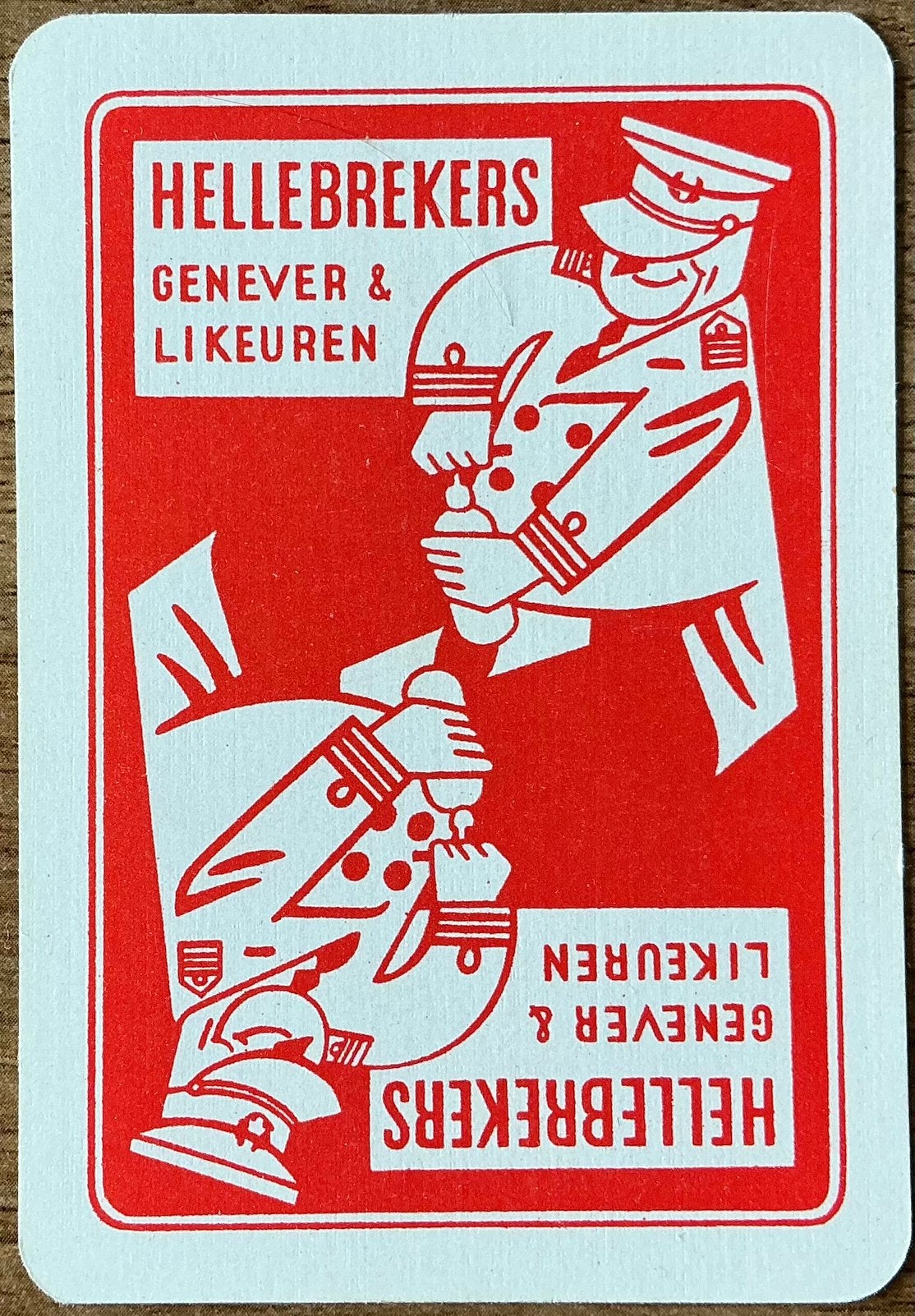 Splk HELLEBREKERS GENEVER & LIKEUREN, Ophalen of Verzenden, Zo goed als nieuw, Speelkaart(en)