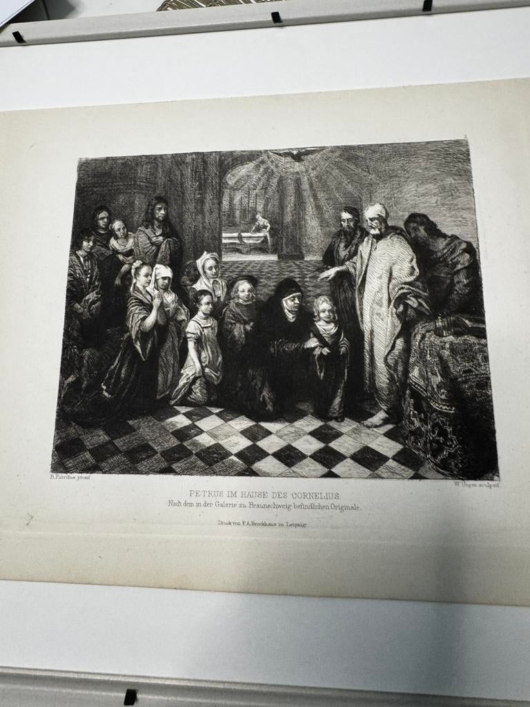Hepsine bunu kullan:  Antieke gravure 19e eeuw ets W. Unge, Antiek en Kunst, Ophalen, Ets