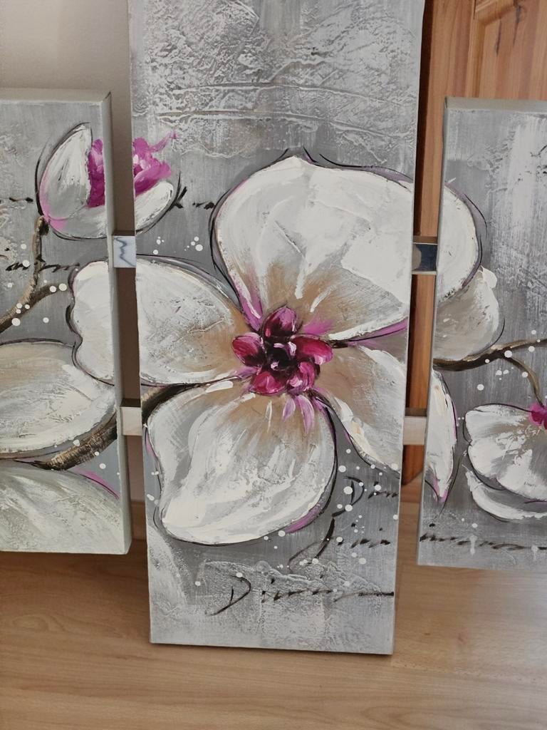 Landelijke schilderij met magnolia bloemen, Enlèvement, Peinture