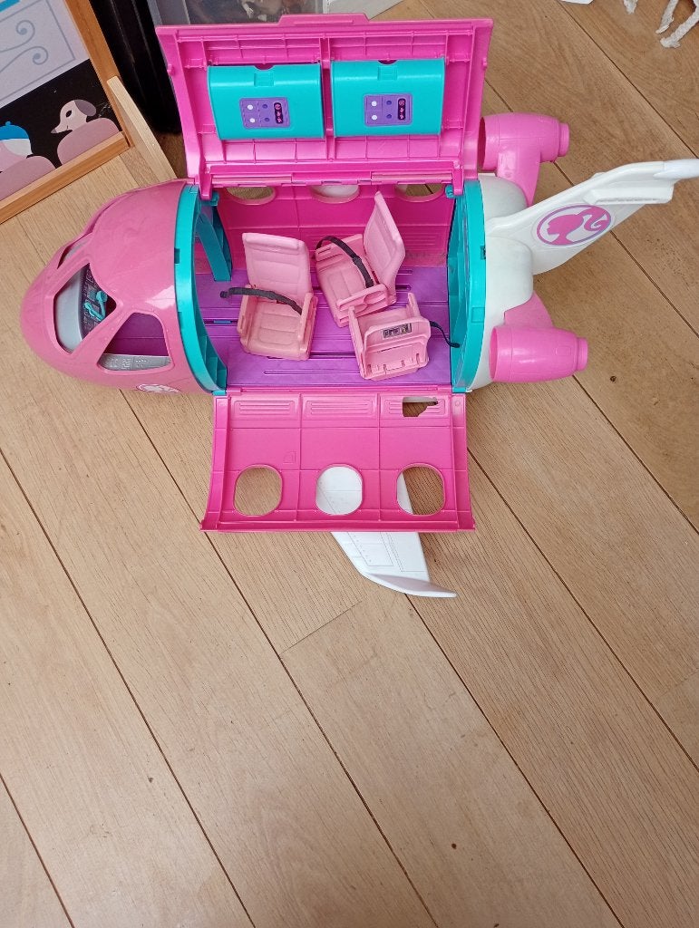 Barbie vliegtuig, Kinderen en Baby's, Ophalen, Zo goed als nieuw, Barbie
