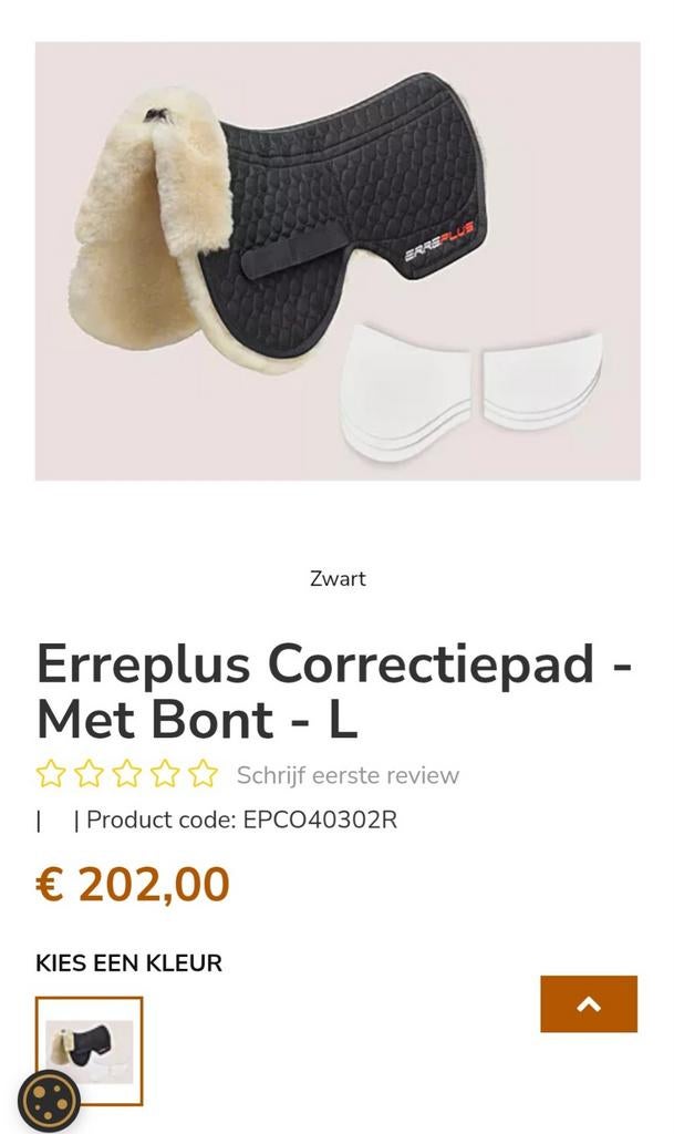 Erreplus correctie zadeldoek met bont, Dieren en Toebehoren, Paarden en Pony's | Dekens en Dekjes, Nieuw, Ophalen