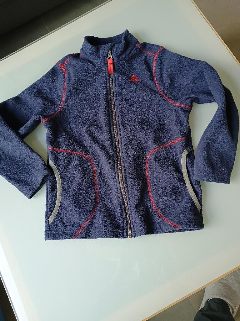 fleece sweater met rits -Decathlon maat 113-122, Garçon ou Fille, Pull ou Veste, Comme neuf, Enlèvement