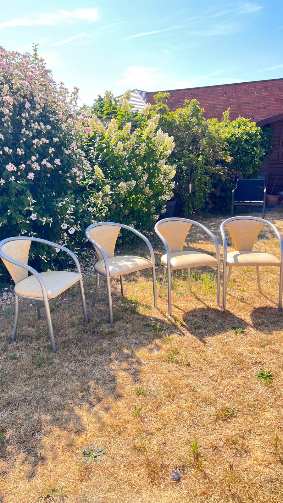 Retro stoelen 4x, Tuin en Terras, Ophalen, Zo goed als nieuw