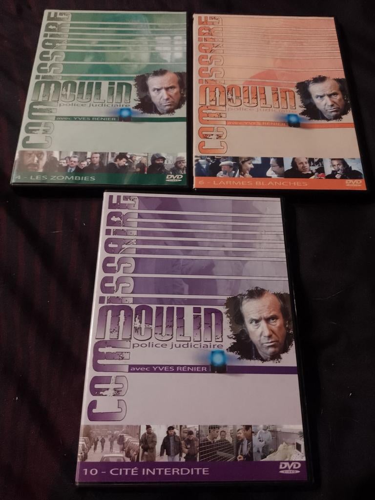 Te koop set van 3 dvd's uit de serie Le Commissaire Moulin, Vanaf 12 jaar, Ophalen of Verzenden, Zo goed als nieuw, Drama