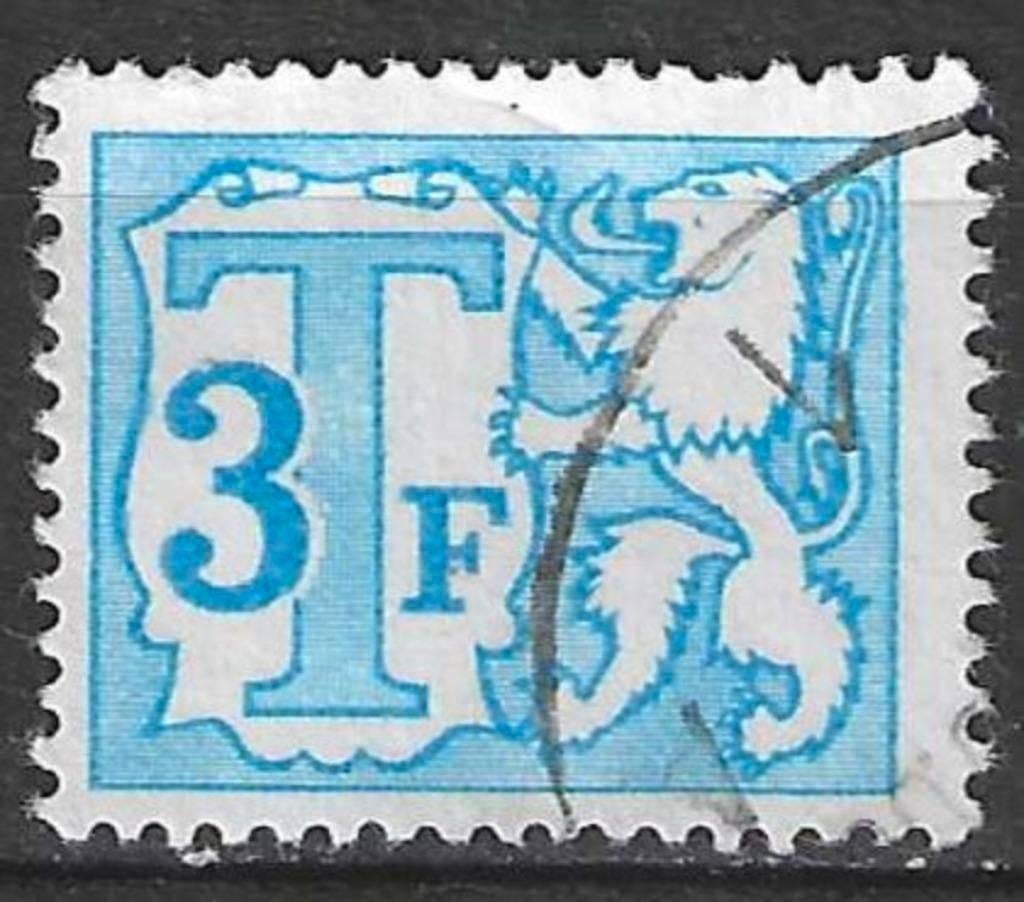 Belgie 1966 - OBP 68aTX - Takszegel 3 F. (ST), Verzenden, Gestempeld, Gestempeld