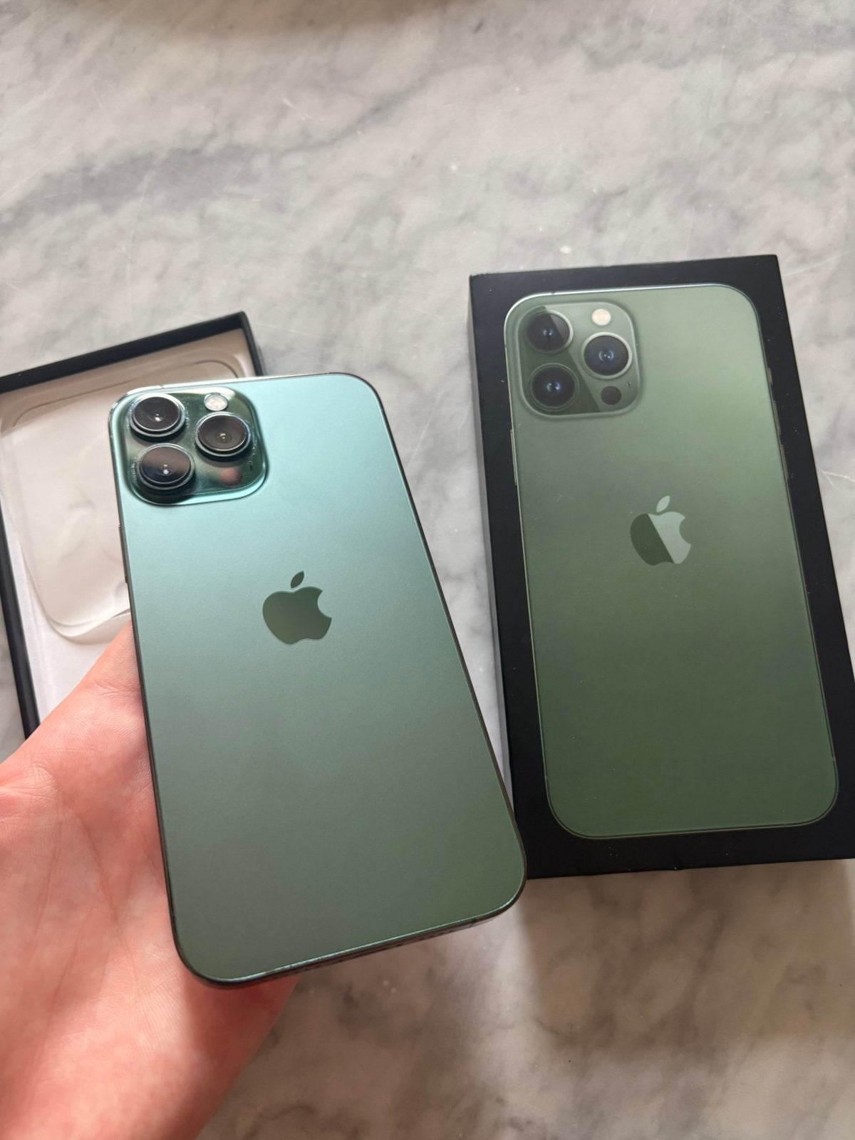 IPhone 13 PRO MAX 128GB Vert Alpin, Télécoms, Téléphonie mobile | Apple iPhone, Enlèvement ou Envoi, Comme neuf, Vert, IPhone 13