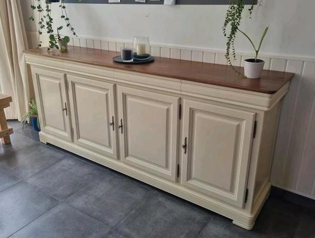 Dressoir in Landelijke stijl🌿, 25 à 50 cm, Landelijke Stijl, 200 cm ou plus, Avec tablette(s)