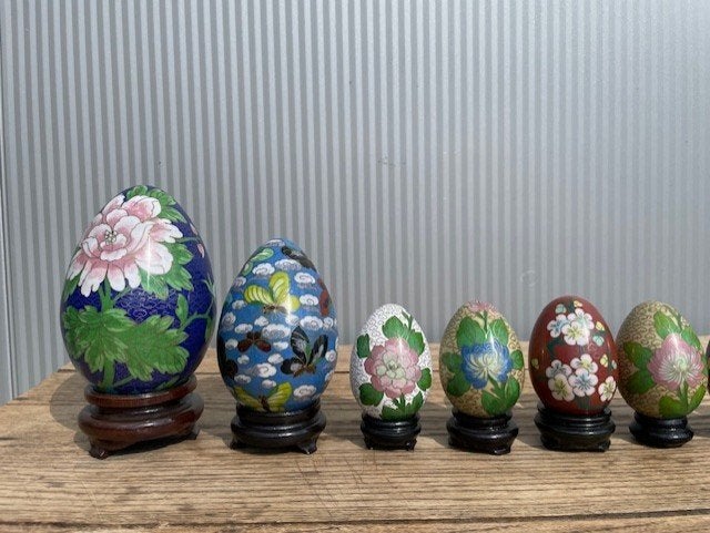 10 Stuks Cloisonné eieren, Ophalen of Verzenden