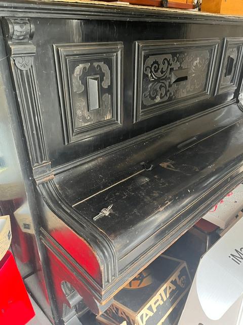 piano gratis af te halen, Muziek en Instrumenten, Piano's, Ophalen, Gebruikt, Zwart, Piano