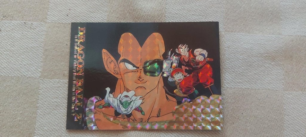 dragonball z kaart glitter Raditz vs Goku Gohan Piccolo, Enlèvement ou Envoi, Neuf, Cartes en vrac