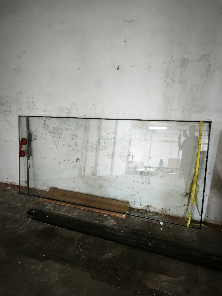 Dubbelglasraam 1m30 op 2m83, Doe-het-zelf en Bouw, Ophalen, 80 tot 120 cm, 160 cm of meer, Zo goed als nieuw