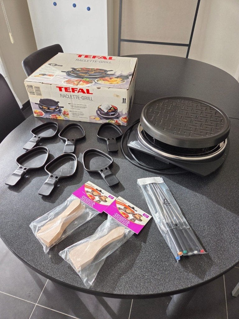 Gourmet - Raclette - Grill Tefal 6 personen, Ophalen of Verzenden, Gebruikt, 4 t/m 7 personen