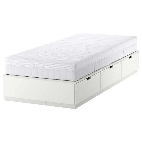 eenpersoonsbed met 3 lades, Huis en Inrichting, Ophalen, Gebruikt, 90 cm, Eenpersoons