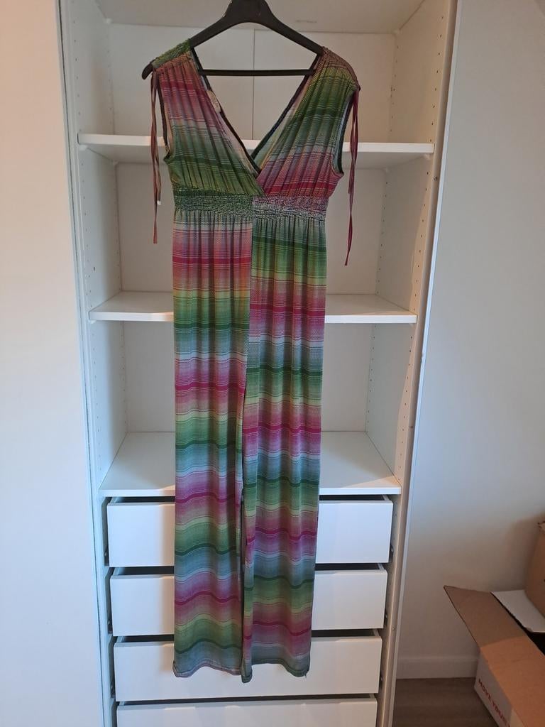 Combinaison à rayures roses et vertes taille 1, Taille 38/40 (M), Enlèvement ou Envoi, Vert, Porté