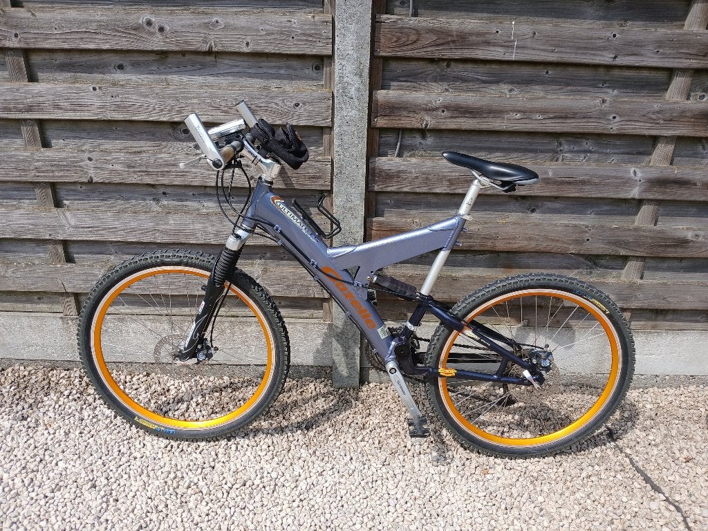 Jongensfiets Gazelle MTB Ultimate FS  "Y-frame", 26 pouces ou plus, Frein à main, Comme neuf, Enlèvement
